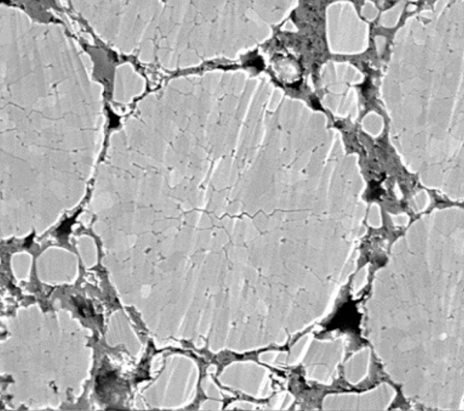 8 years in use: modified properties of materials with additional Zr